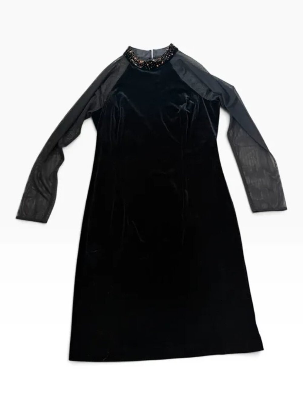 Jessica Howard Black velvet dress size 14